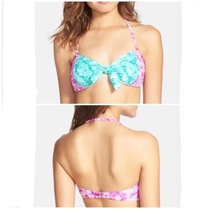 NEW BP Smocked Bow Bandeau Bikini Swim  Top Size XS Jr.